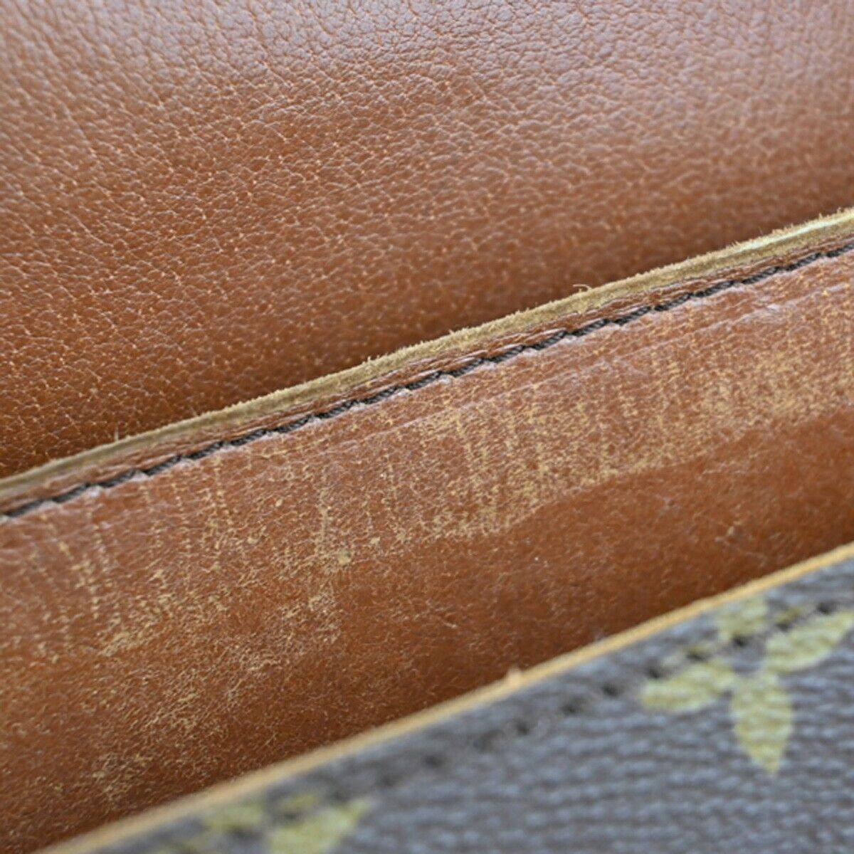 LOUIS VUITTON Cartouchiere GM Shoulder Bag Monogram Leather Brown M51252 64EA441