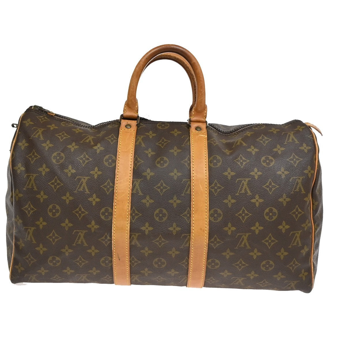 LOUIS VUITTON Keepall 45 Travel Hand Bag Monogram Leather Brown M41428 62AA092