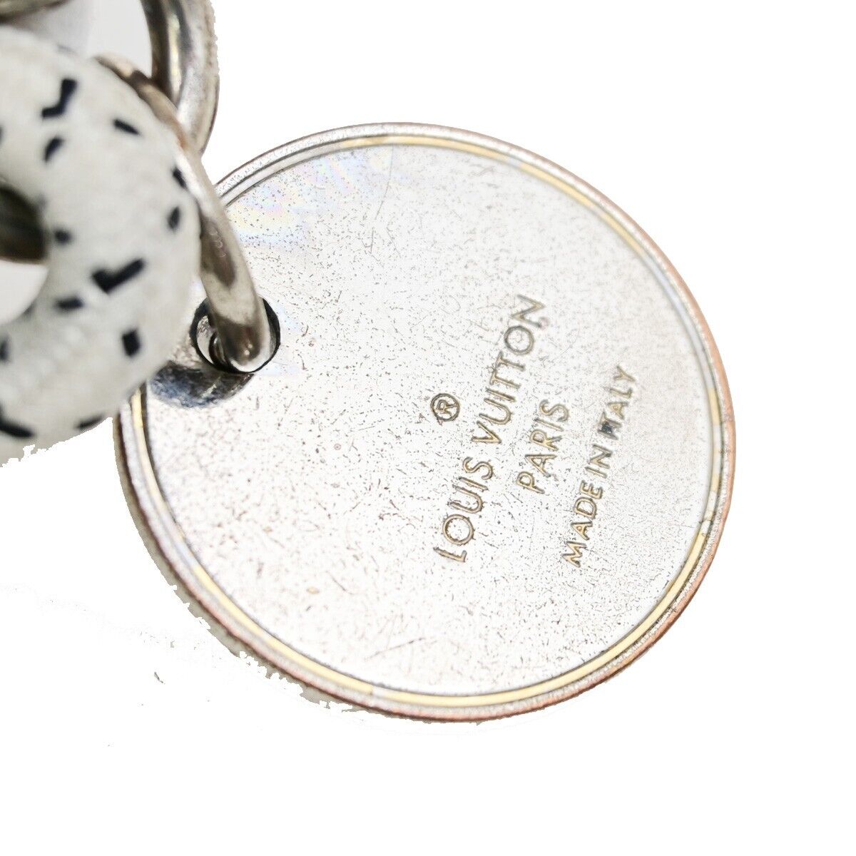 LOUIS VUITTON Christopher Nemes Key Ring Holder Bag Charm Silver MP1622 66KA525