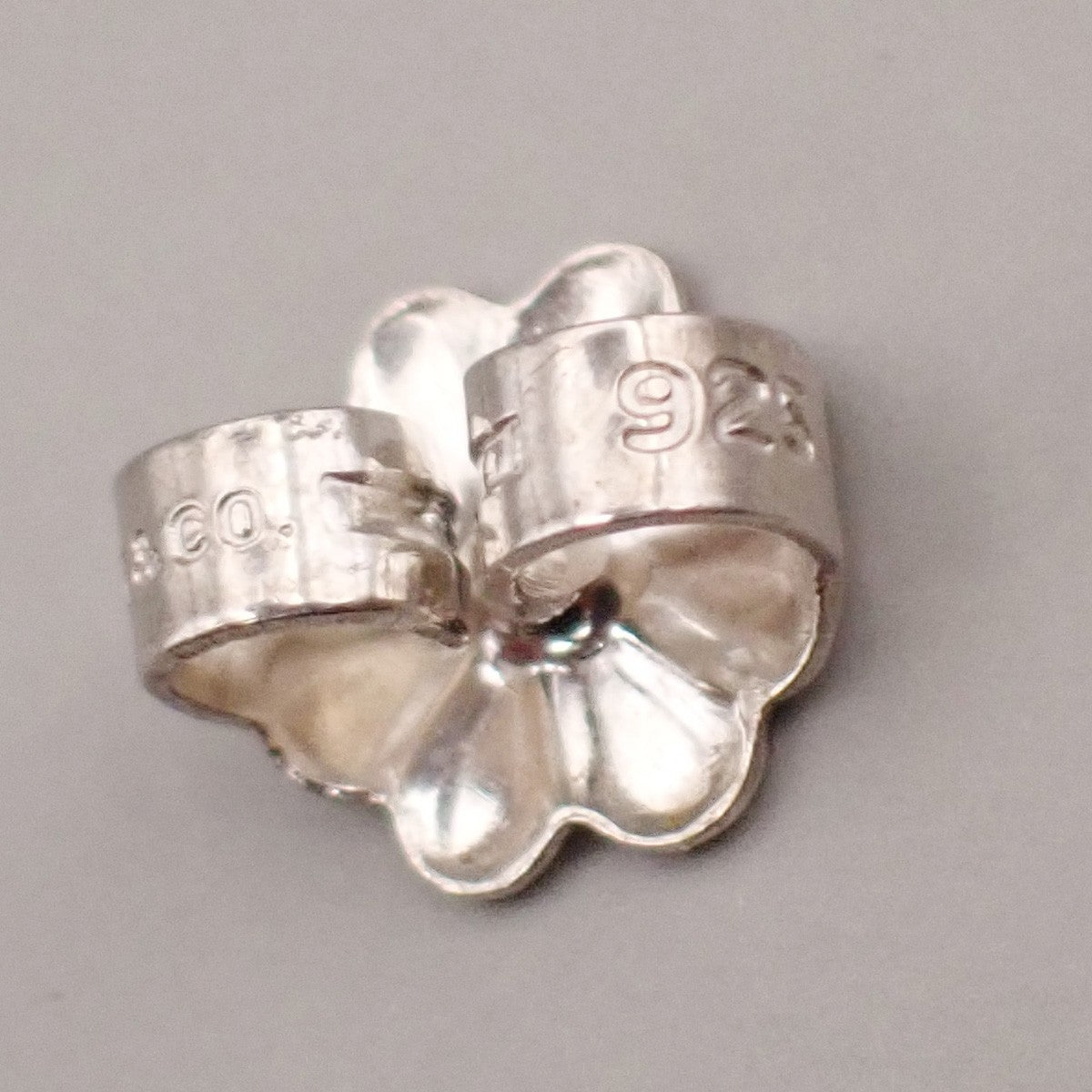 Tiffany & Co. Logo Paloma Picasso Loving Heart Stud Earring Silver 925 02CA571