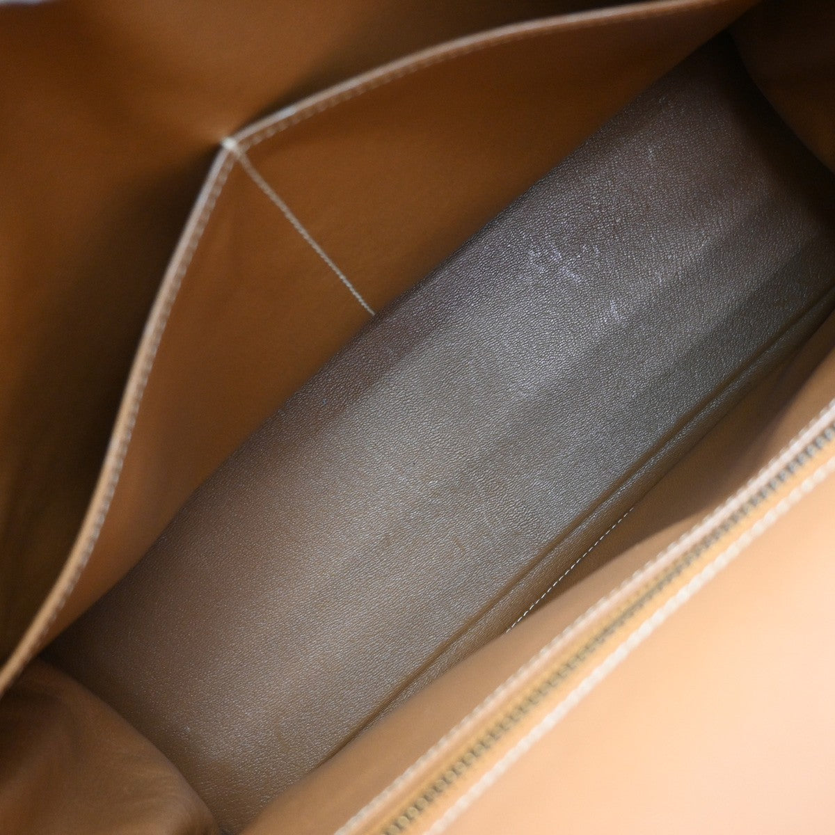 HERMES Kelly 35 2Way Shoulder Hand Bag Chamonix Leather Brown Vintage 247RF960