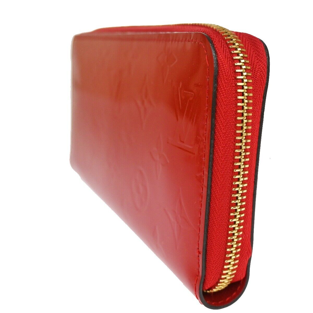 LOUIS VUITTON Zippy Wallet Purse Monogram Vaenis Leather Cerise M90200 32YD753