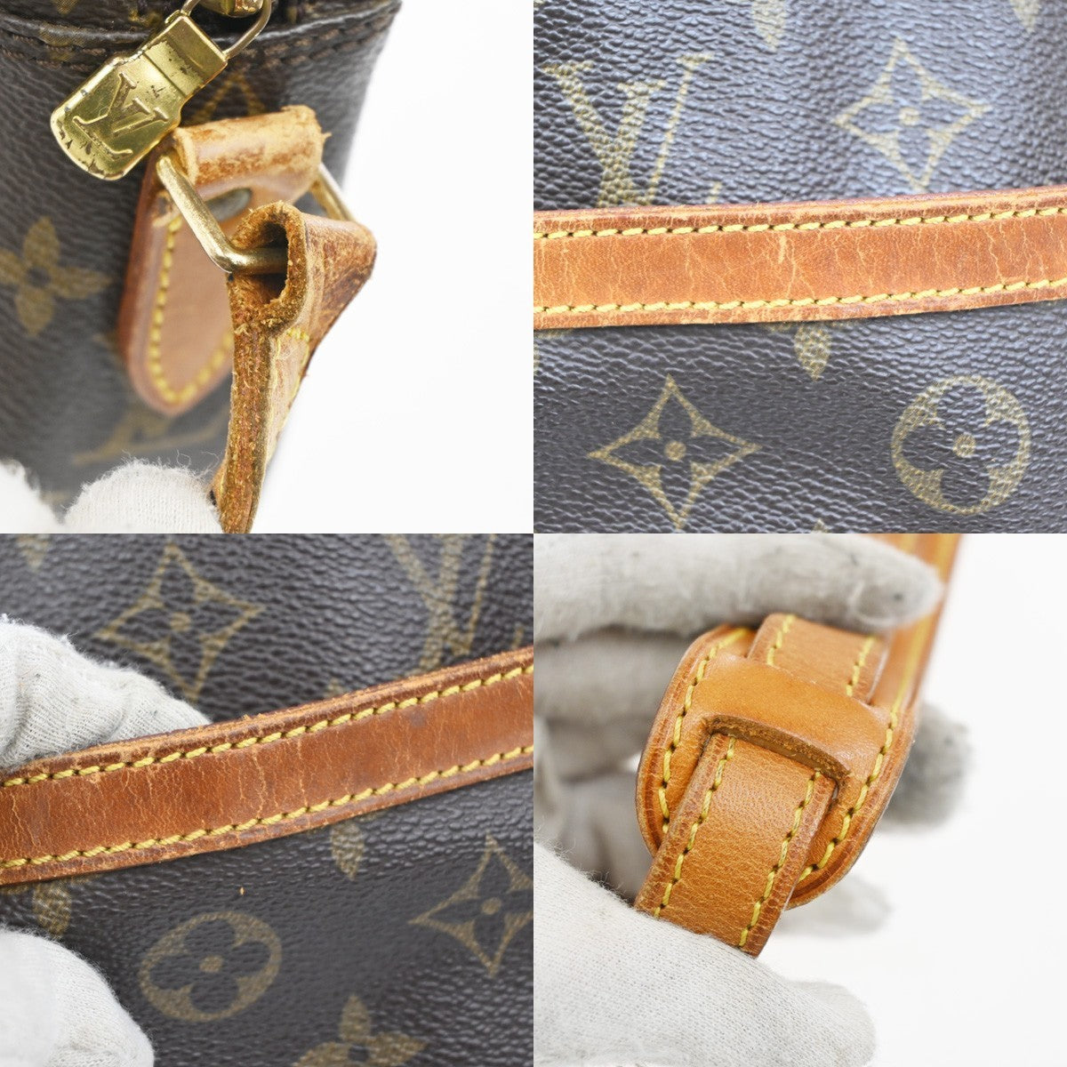 LOUIS VUITTON Trocadero 24 Shoulder Bag Monogram Leather Brown M51276 34KC206
