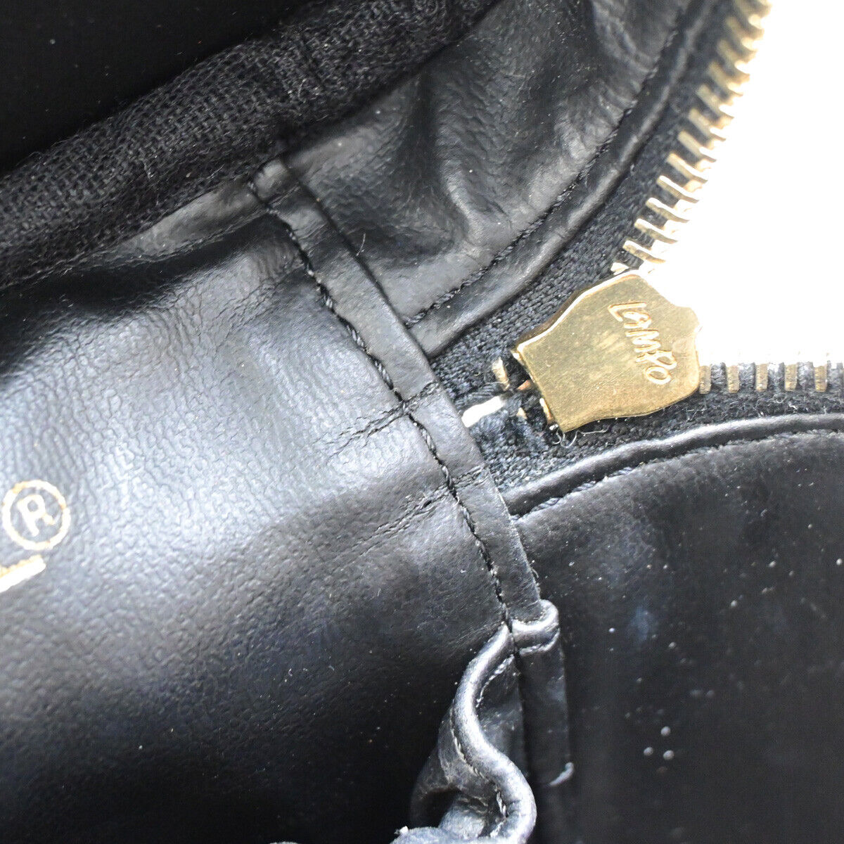 CHANEL CC Logo Vanity Hand Bag Caviar Skin Leather Black GHW France 59RJ911