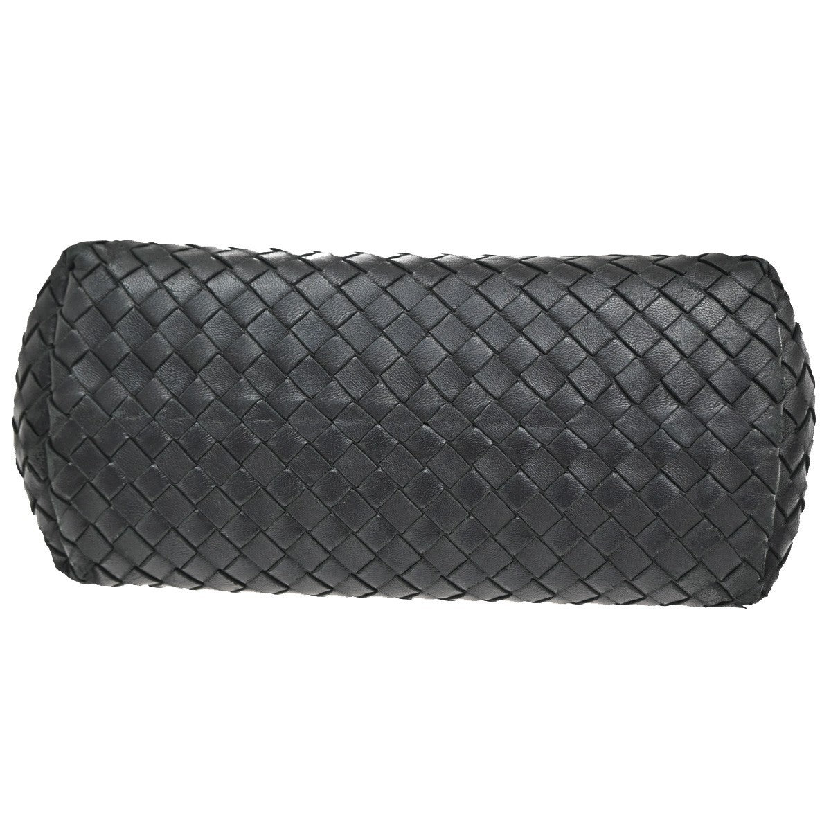 BOTTEGA VENETA Intrecciato Garda Shoulder Handbag Black Leather Italy 78TA153