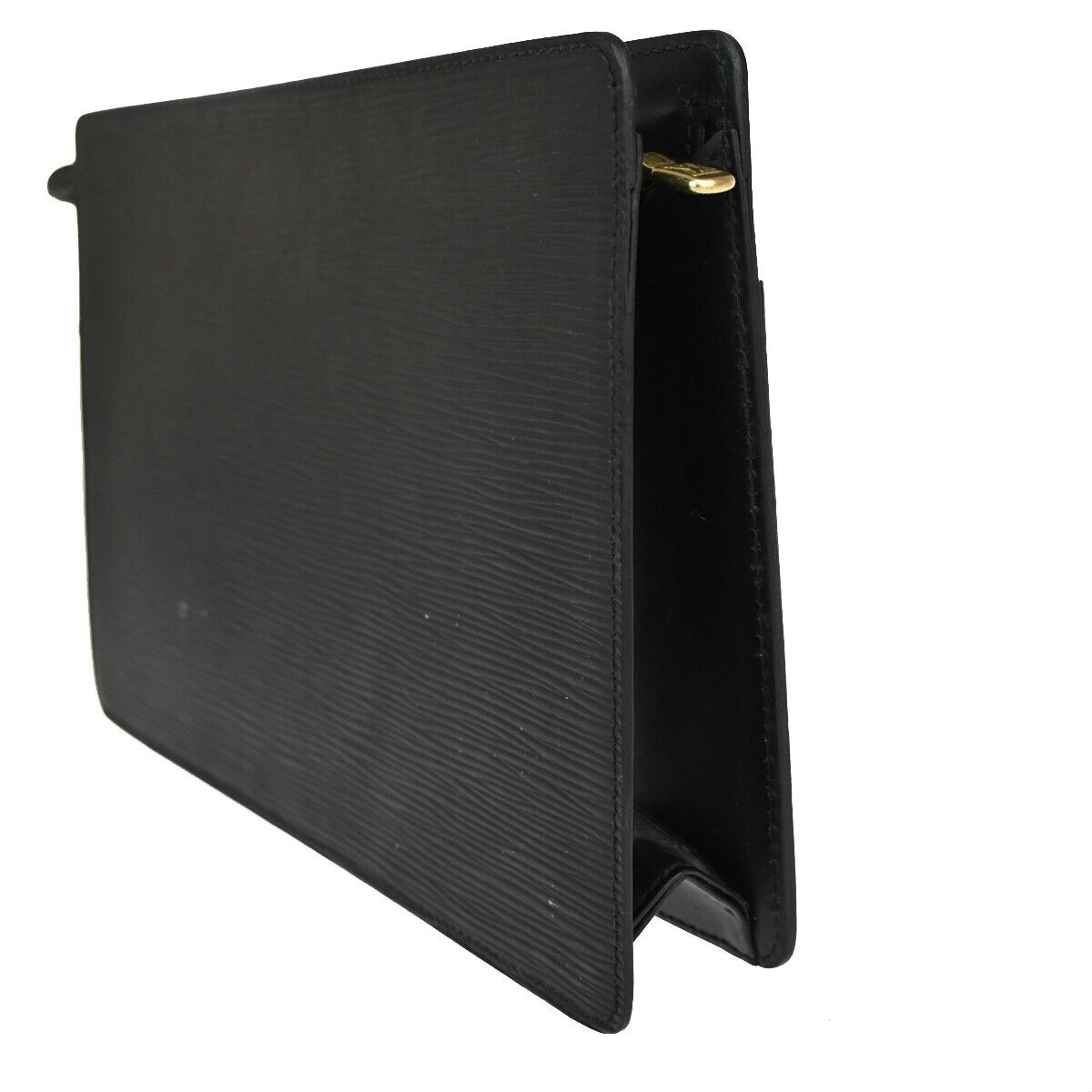 LOUIS VUITTON LV Pochette Homme Clutch Hand Bag Epi Leather Black M52522 05EA867