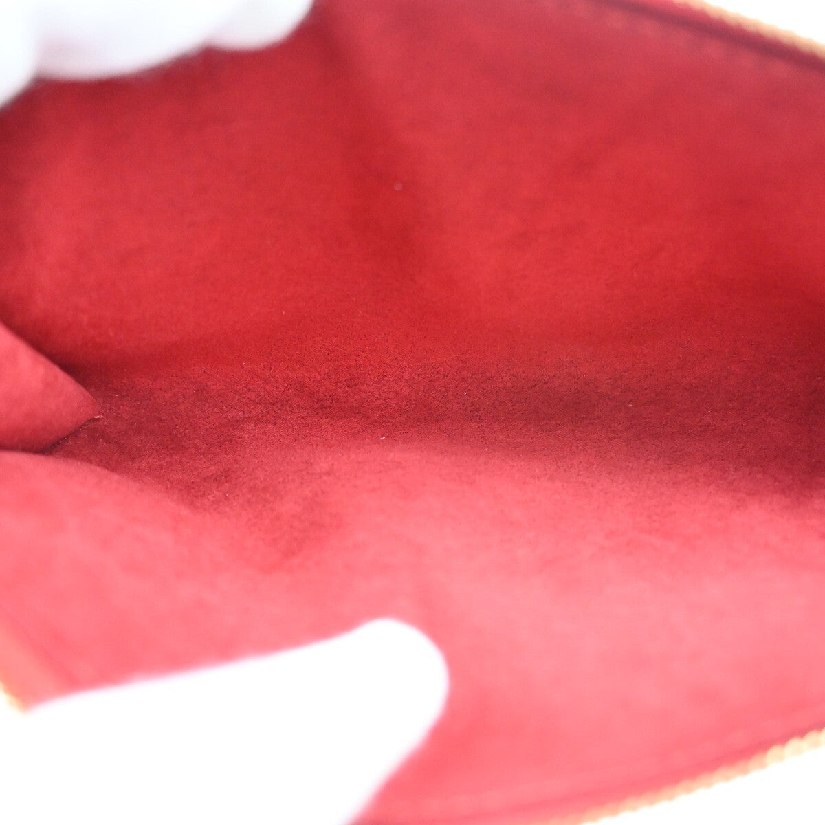 LOUIS VUITTON LV Pochette Accessoires Hand Bag Epi Leather Red M52947 85RL096