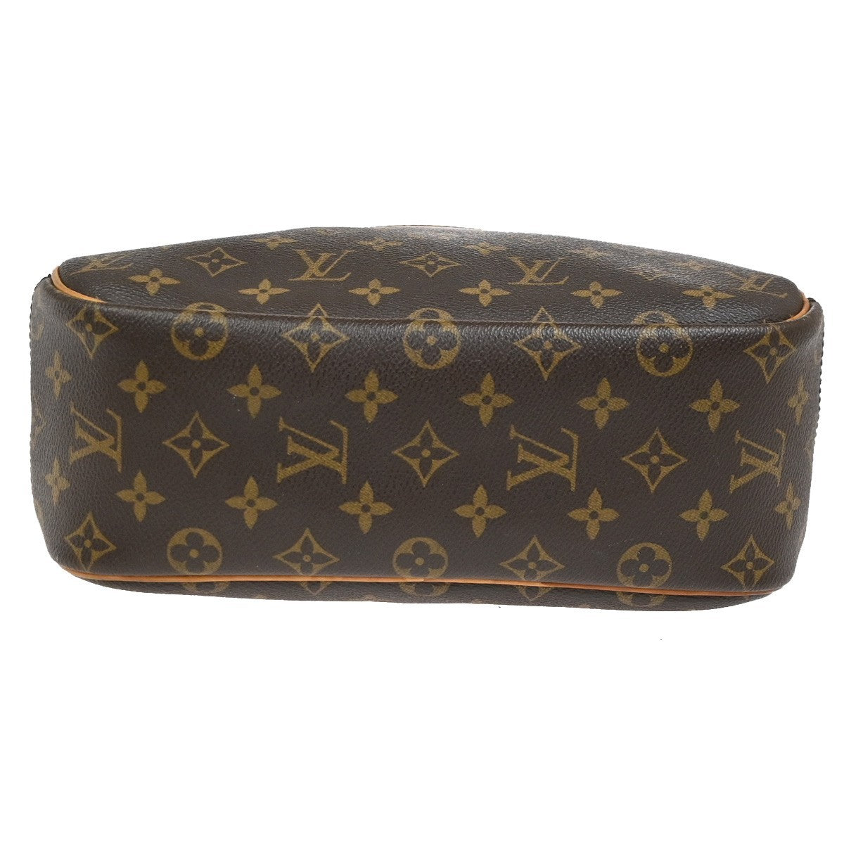 LOUIS VUITTON LV Logo Trouville Hand Bag Monogram Leather Brown M42228 85YH889