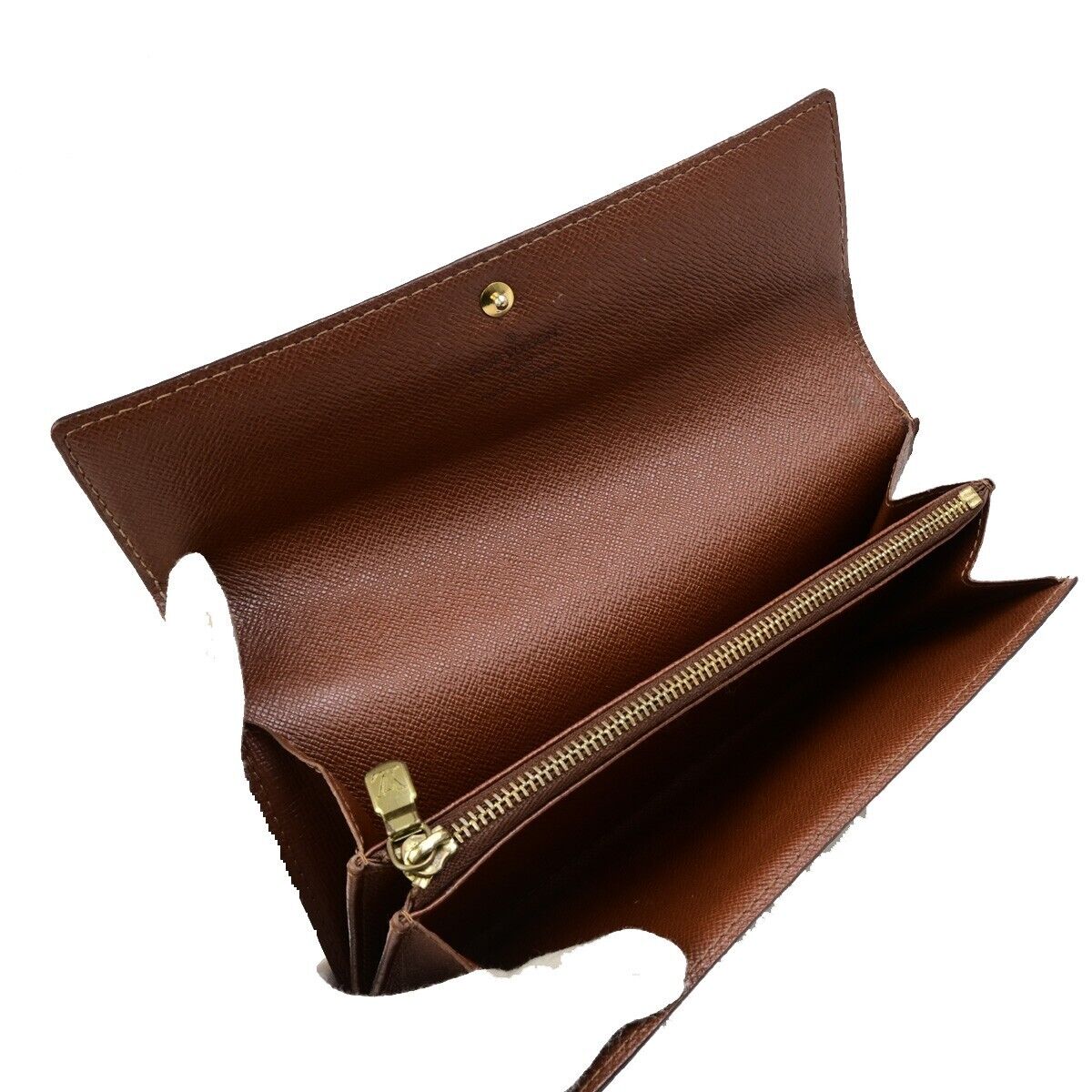 LOUIS VUITTON Porte Monnaie Credit Long Wallet Monogram Leather M61725 05ED162