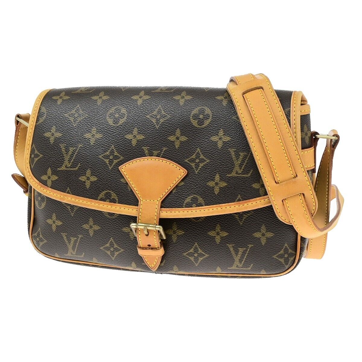 LOUIS VUITTON Sologne Crossbody Shoulder Bag Monogram Leather BN M42250 44RF232