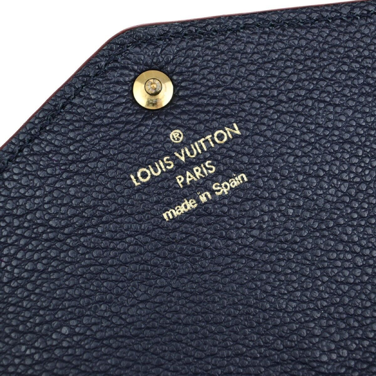 LOUIS VUITTON Portefeuille Sarah Wallet Monogram Empreinte Blue M62125 31EB752