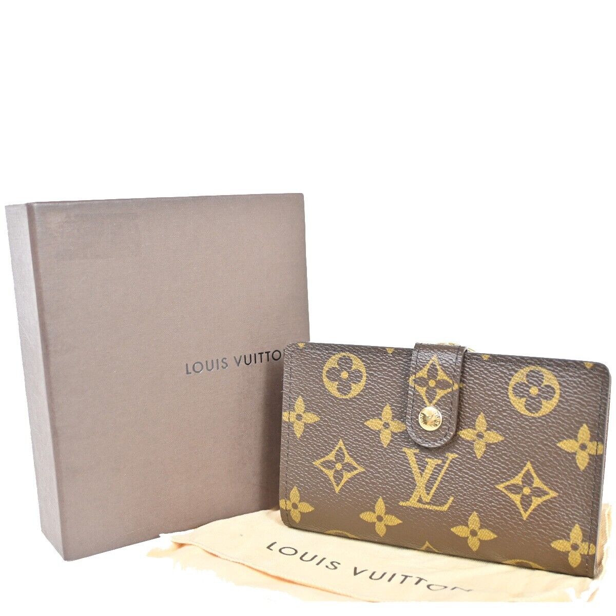 LOUIS VUITTON Portefeuille Viennois Bifold Wallet Monogram Brown M61674 18FA372