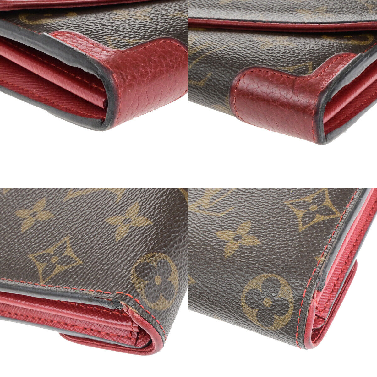 LOUIS VUITTON Sarah Retiro Long Wallet Monogram Leather BN RD M61184 30YG765
