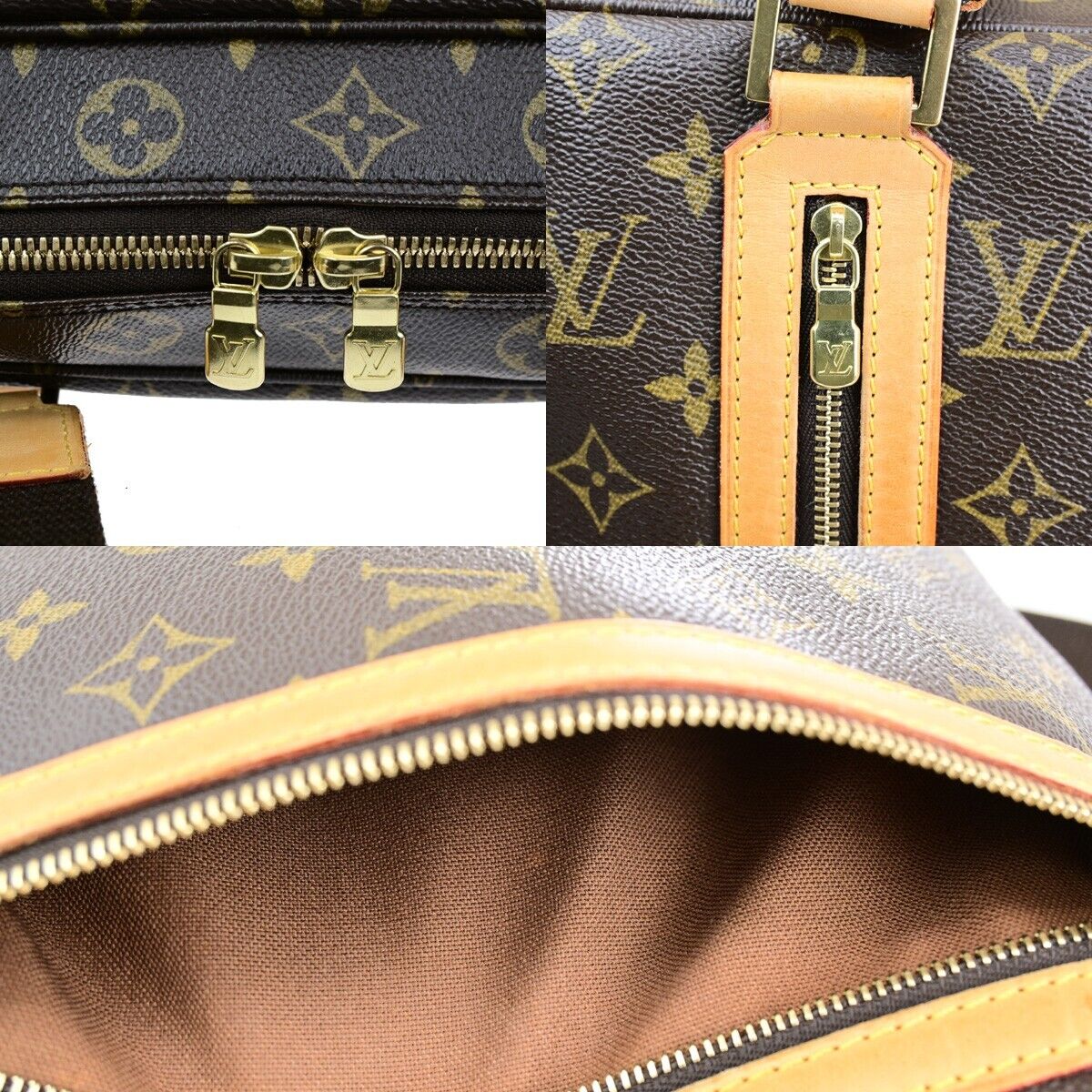 LOUIS VUITTON Sac Bosphore 2way Hand Bag Monogram Leather Brown M40043 667ED347