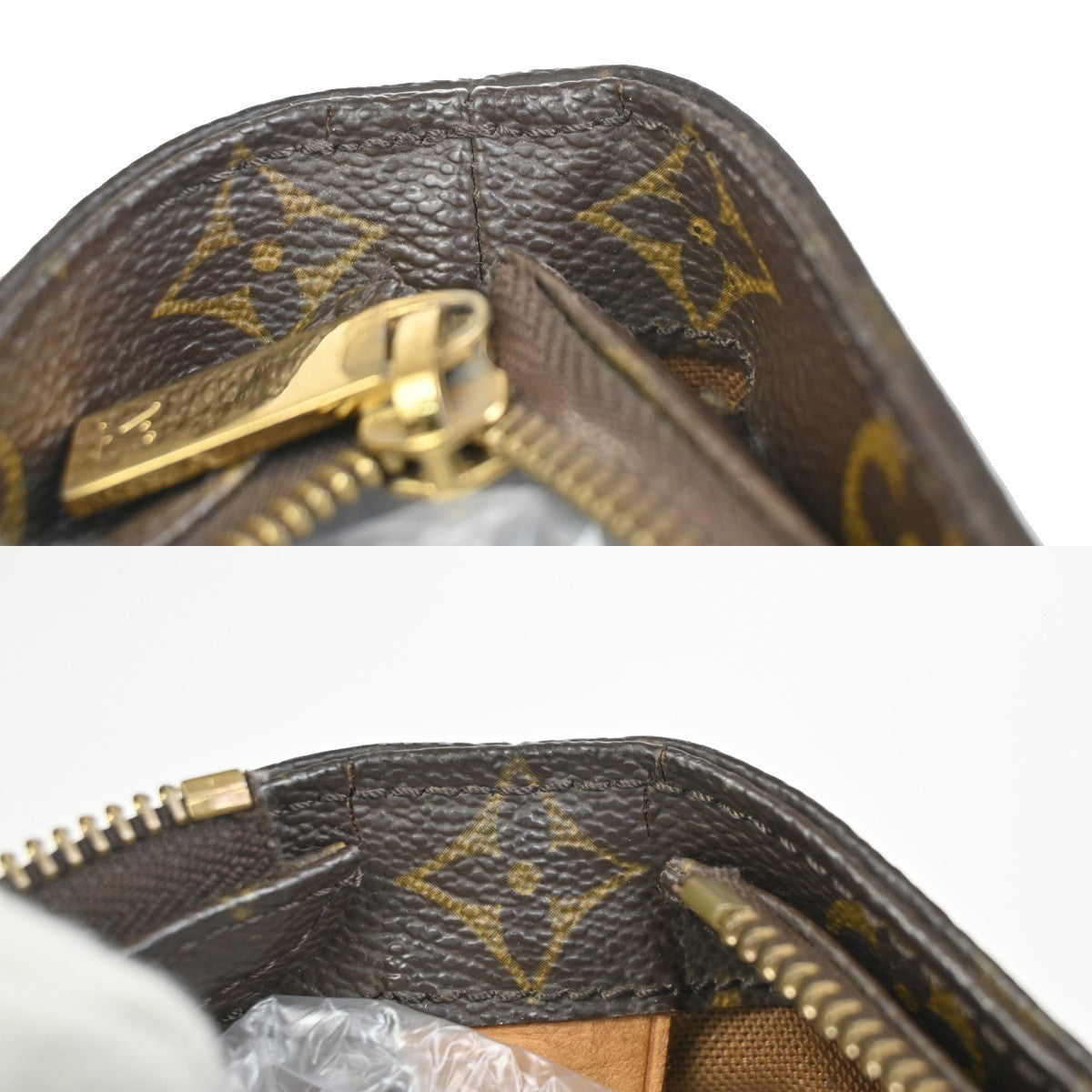 LOUIS VUITTON Cabas Mezzo Shoulder Bag Monogram Leather Brown M51151 85KC239