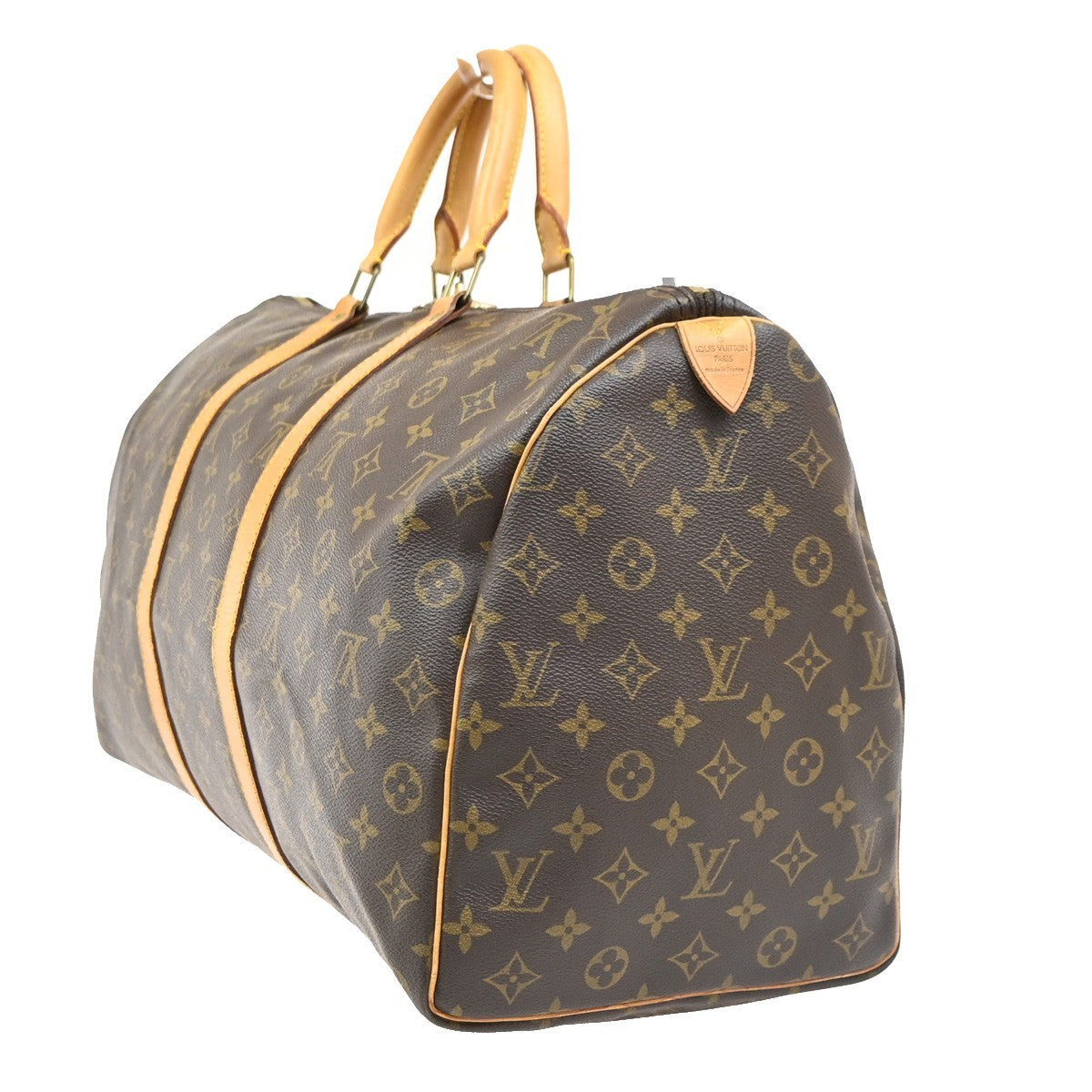 LOUIS VUITTON Keepall 50 Travel Hand Bag Monogram Leather Brown M41426 92PA113