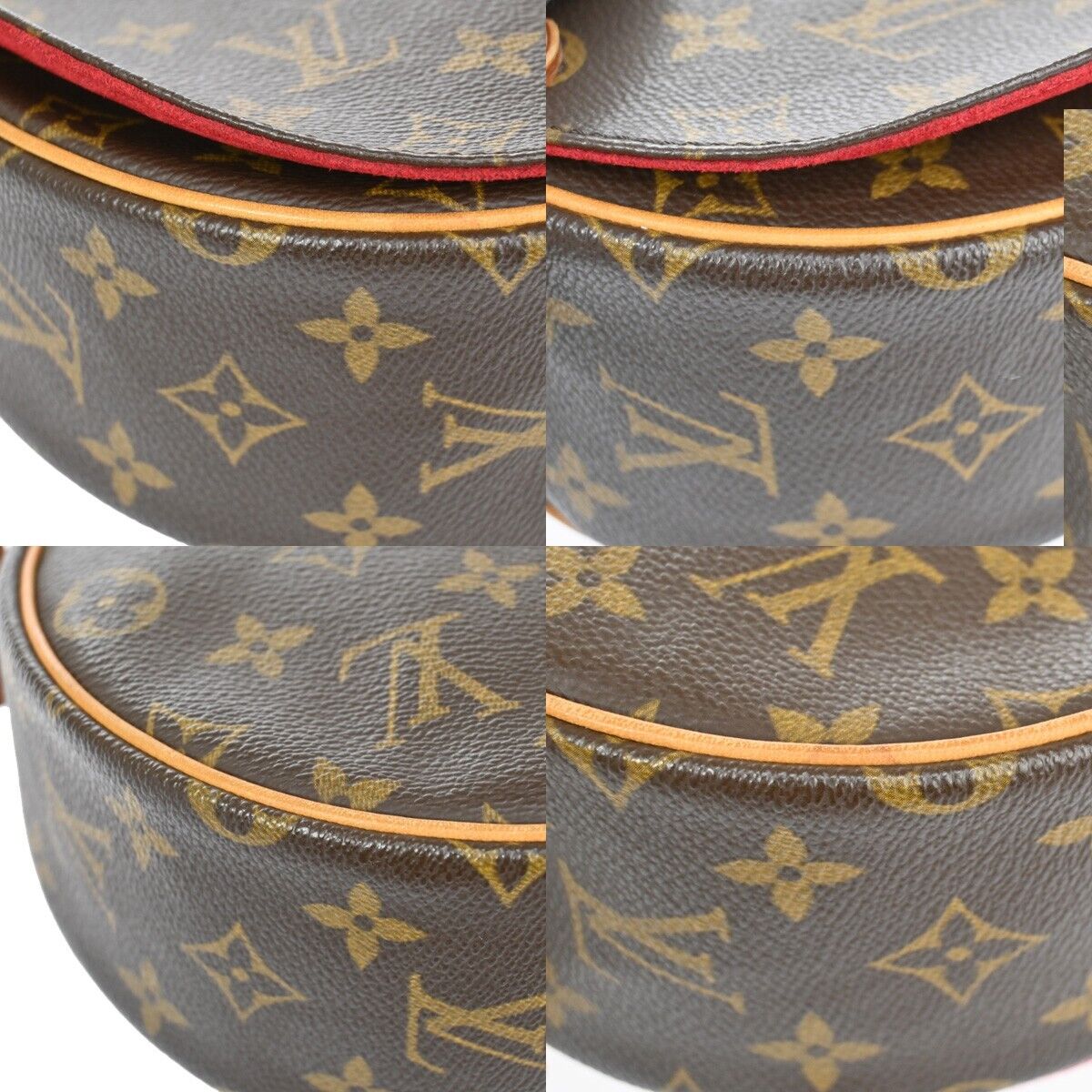 LOUIS VUITTON Tambourine Shoulder Bag Monogram Leather Brown M51179 676RH804