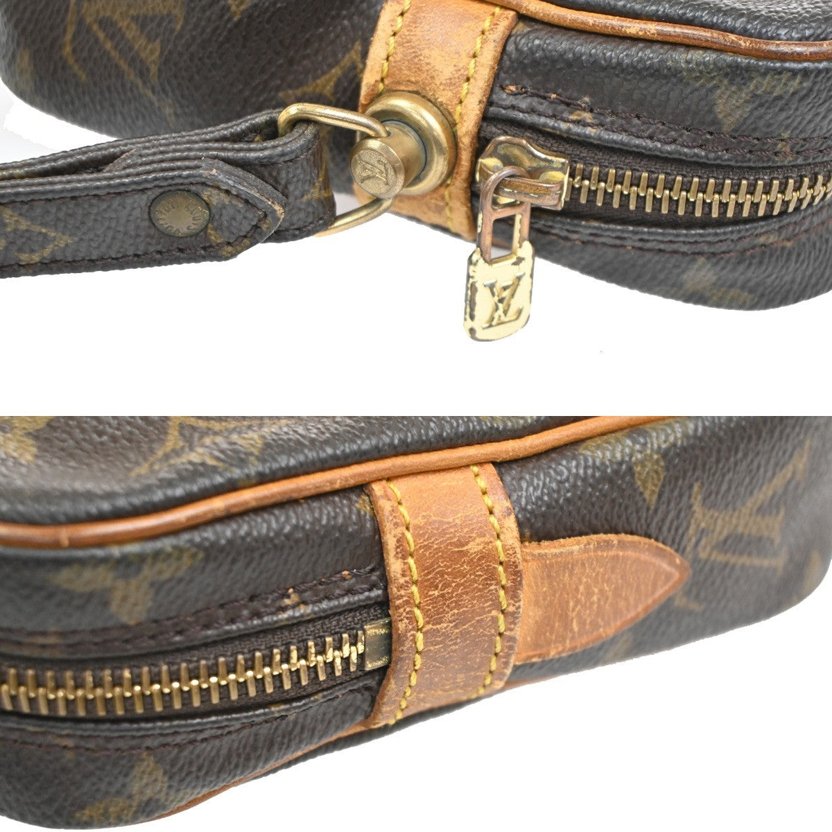 LOUIS VUITTON Marly Dragonne GM Clutch Hand Bag Monogram Brown M51825 67KC558