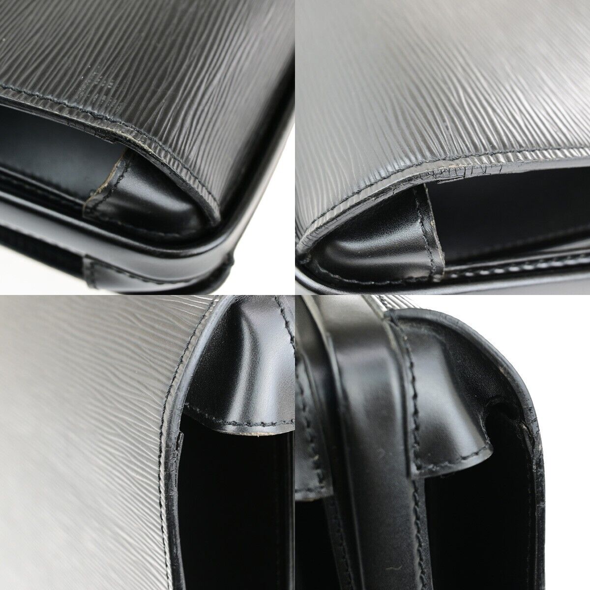 LOUIS VUITTON Serviette Fermoir Business Hand Bag Epi Leather BK M54352 65ED349