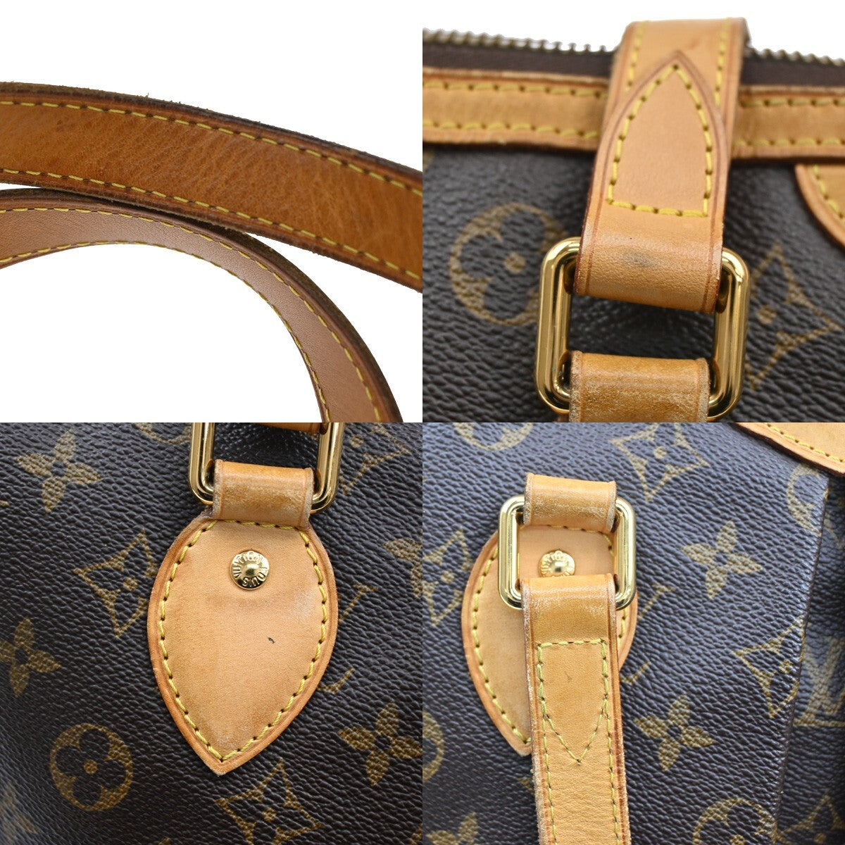 LOUIS VUITTON Palermo PM Shoulder Hand Bag Monogram Leather Brown M40145 88FB534