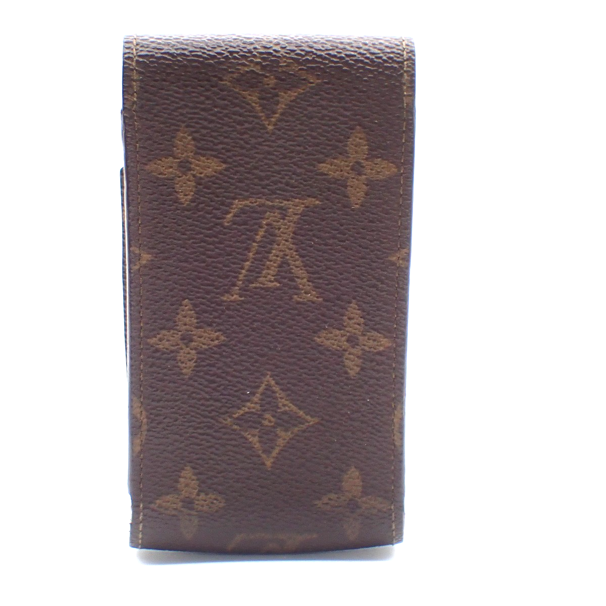 LOUIS VUITTON Etui Cigarette Case Monogram Leather Brown M63024 07AA164