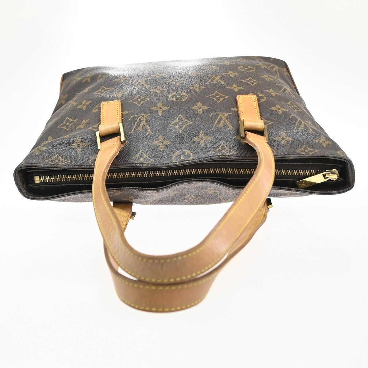 LOUIS VUITTON Cabas Piano Shoulder Bag Monogram Leather Brown M51148 78YJ151