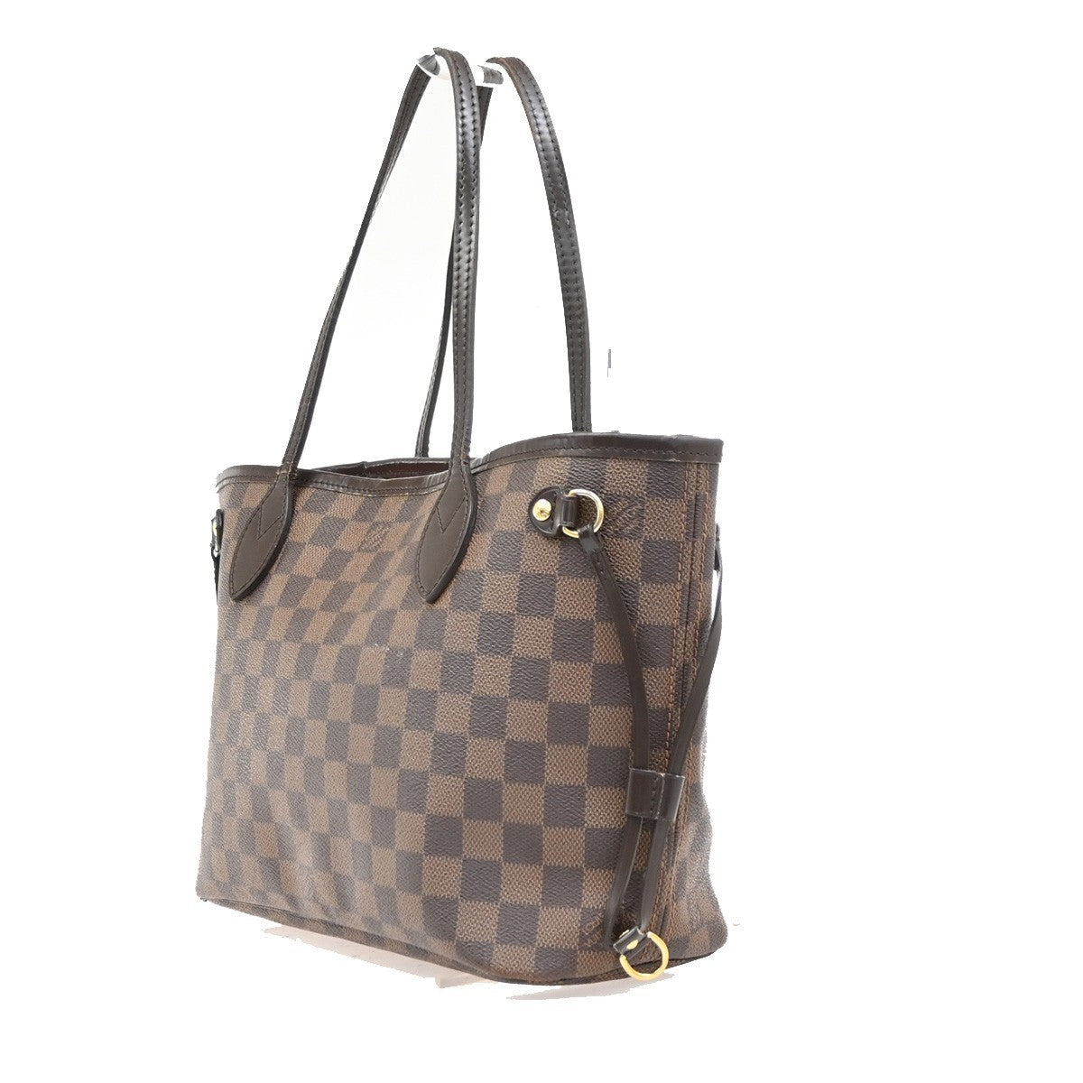 LOUIS VUITTON Neverfull PM Shoulder Tote Bag Damier Leather Brown N51109 98KP516