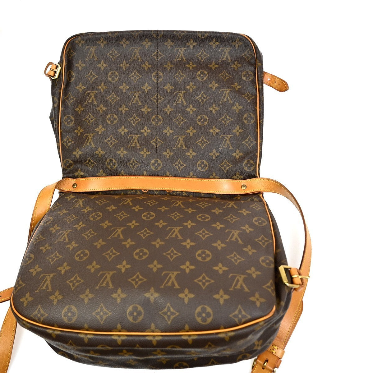 LOUIS VUITTON Saumur 35 Shoulder Bag Monogram Leather BN France M42254 74MA058