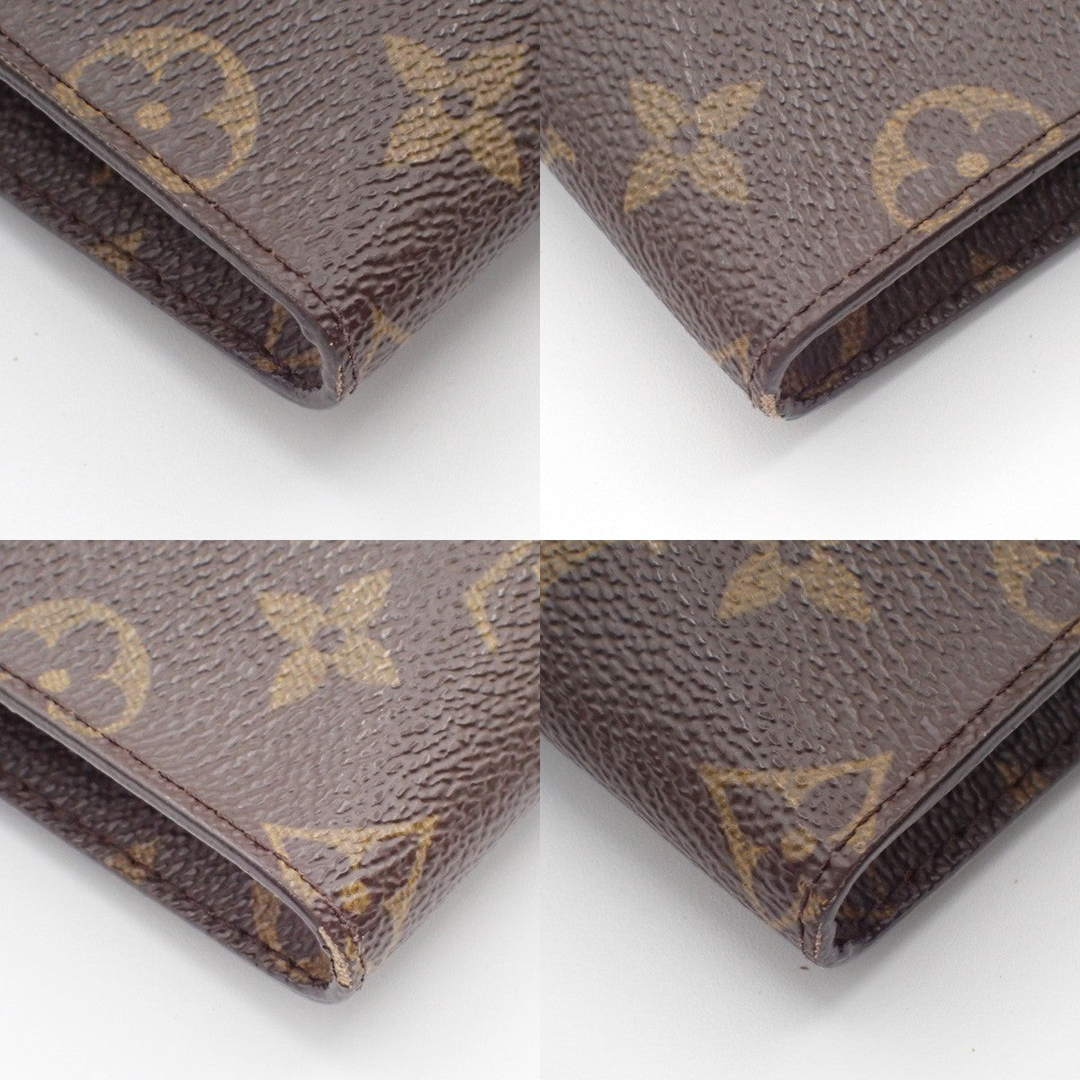 LOUIS VUITTON Logo BUCKET PM Pouch Bag Monogram Leather Brown France 60KB735