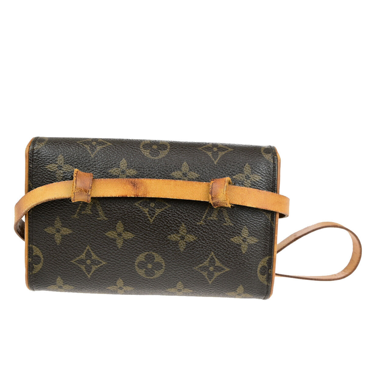LOUIS VUITTON Pochette Florentine Bum Bag Monogram Leather Brown M51855 31SJ569