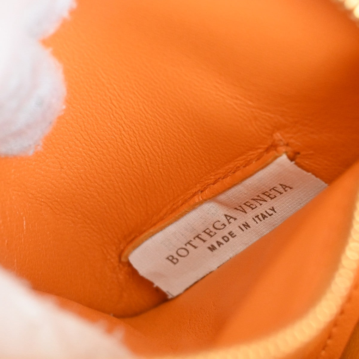BOTTEGA VENETA Maxy Intrecciato Cassette Shoulder Bag Leather Orange 40RL267