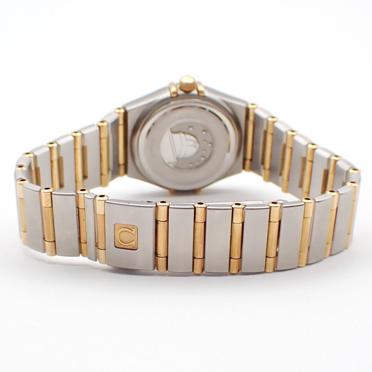 OMEGA Constellation Ladies Watch 1262.75.00 Quartz Diamond Steel Gold 300RK956