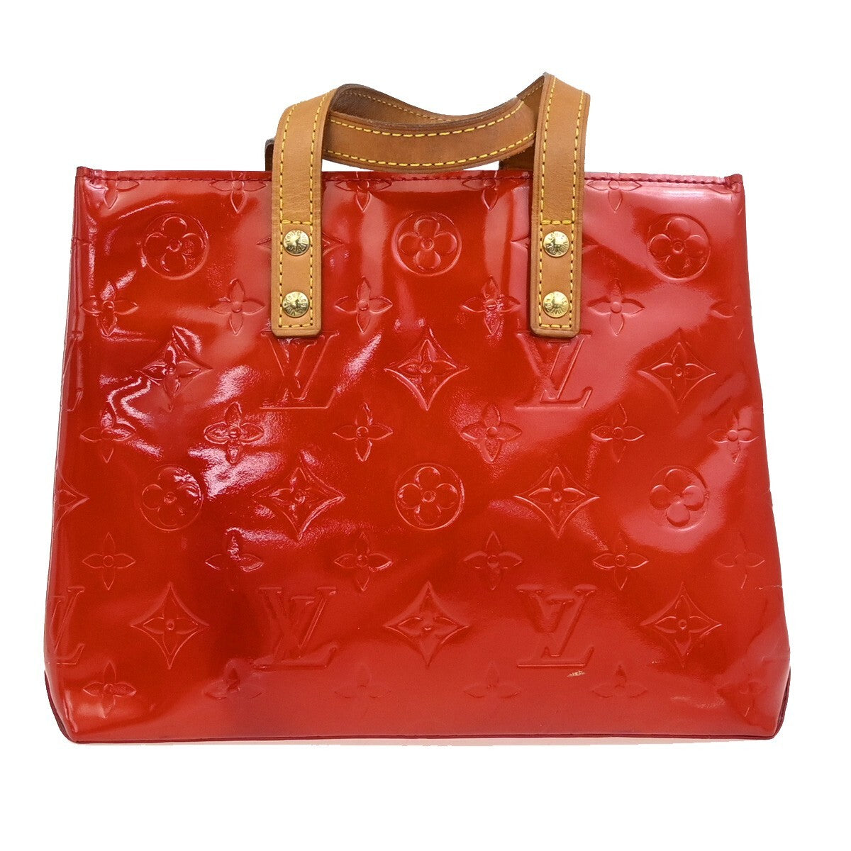 LOUIS VUITTON Read PM Hand Bag Monogram Vernis Patent Leather Red M91088 86FB595
