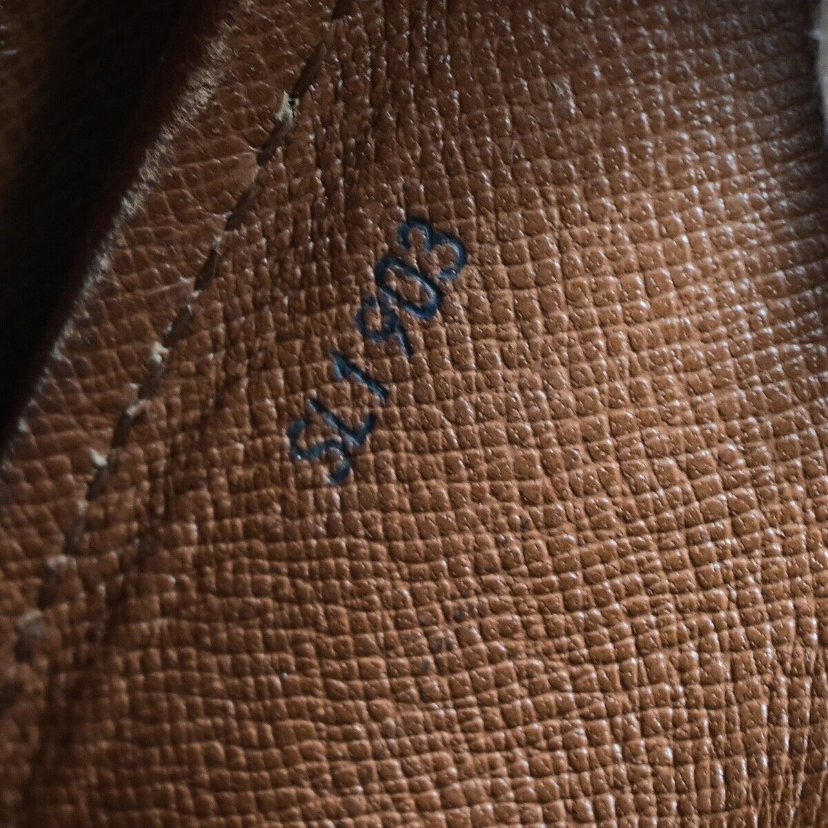 LOUIS VUITTON Cartouchiere GM Shoulder Bag Monogram Leather Brown M51252 65EB522