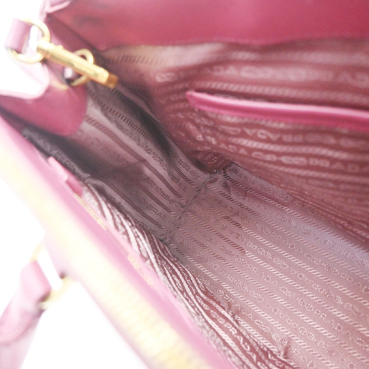 PRADA Galleria 2Way Shoulder Hand Bag Saffiano Leather Pink Italy 11CA830