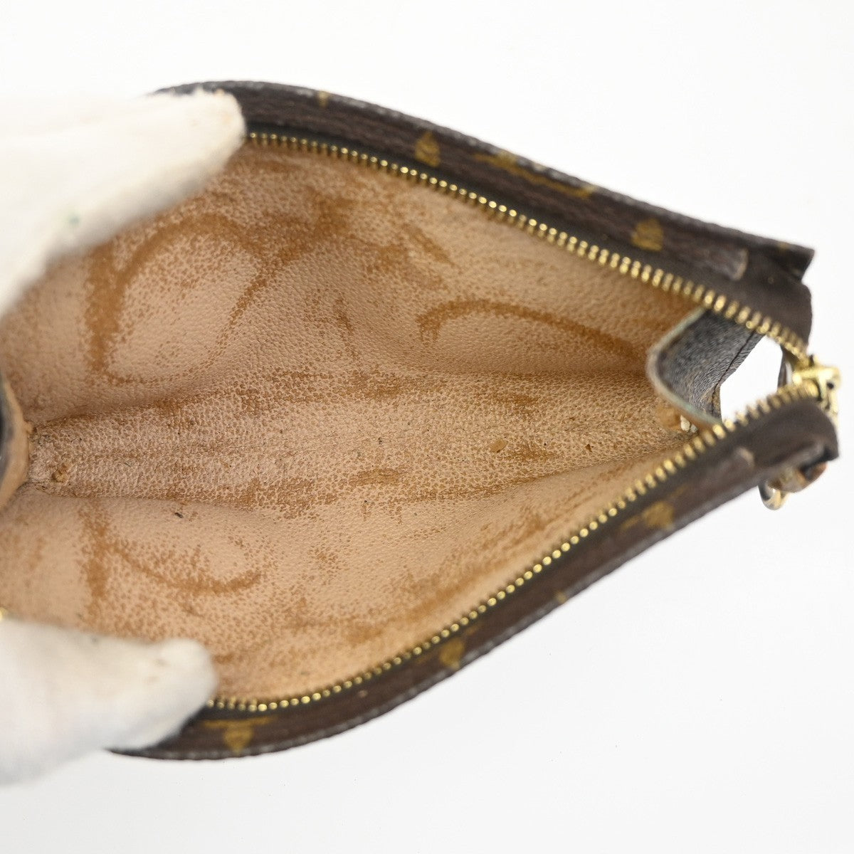 LOUIS VUITTON Poche Toilette 15 Clutch Pouch Bag Monogram Leather M47546 05KC058