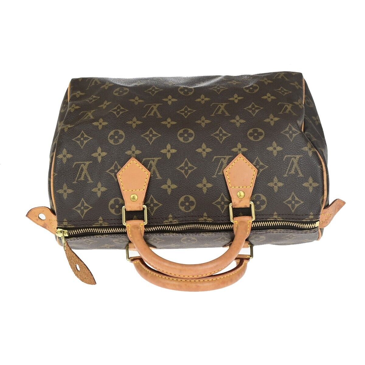 LOUIS VUITTON Speedy 30 Travel Hand Bag Monogram Leather Brown M41526 70EC937