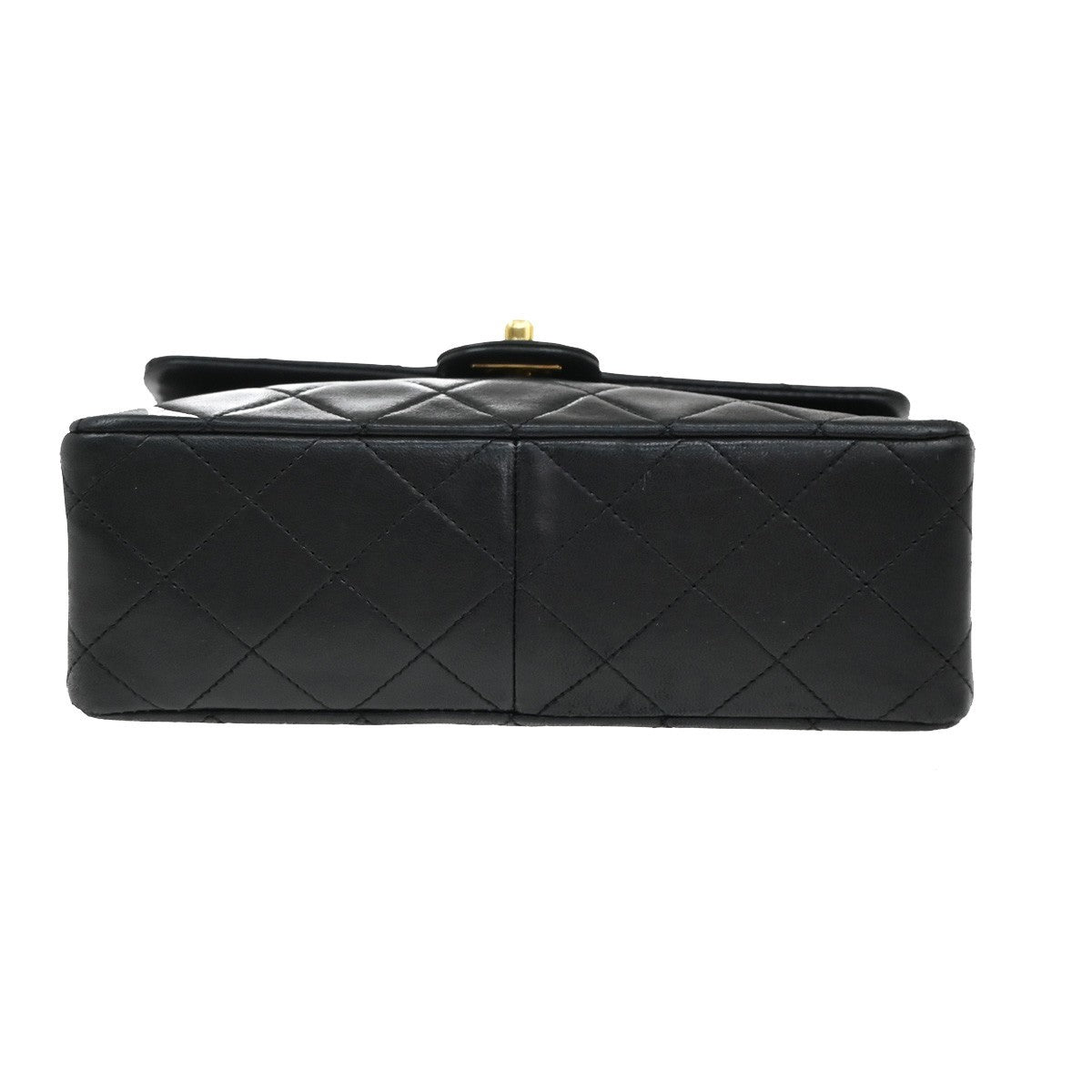 CHANEL CC Mini Matelasse Chain Shoulder Bag Leather Black GHW Vintage 321RF614