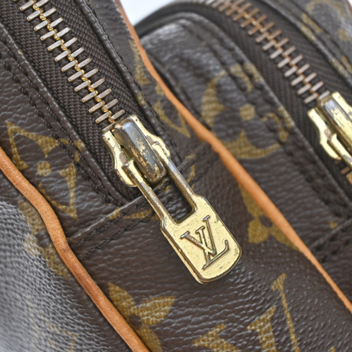 LOUIS VUITTON Mini Amazon Shoulder Bag Monogram Leather Brown M45238 39EG162