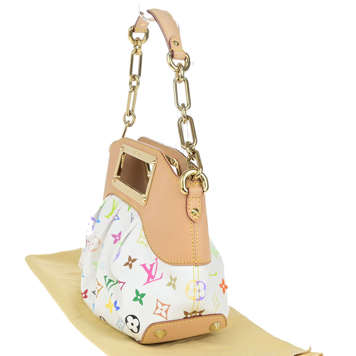 LOUIS VUITTON Judy PM 2Way Chain Shoulder Bag Monogram Multi WE M40257 651RK733