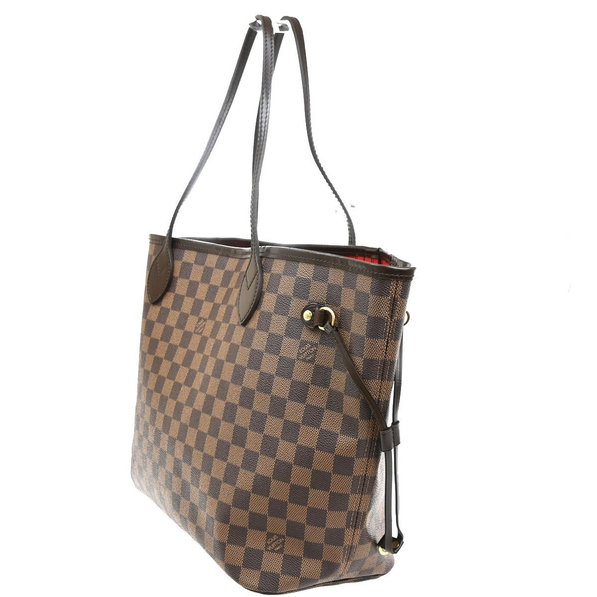 LOUIS VUITTON Neverfull MM Shoulder Bag Damier Ebene Leather BN N51105 636RP174