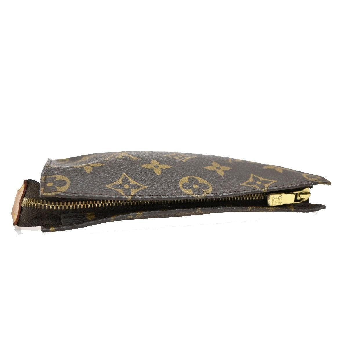 LOUIS VUITTON LV Bucket PM Pouch Bag Monogram Leather Brown France 67KB284