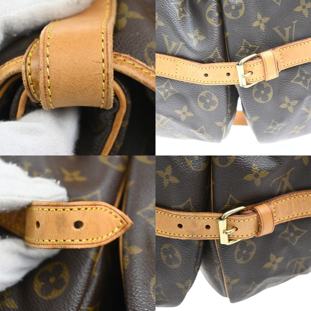 LOUIS VUITTON Saumur 35 Shoulder Bag Monogram Leather BN France M42254 79KC224
