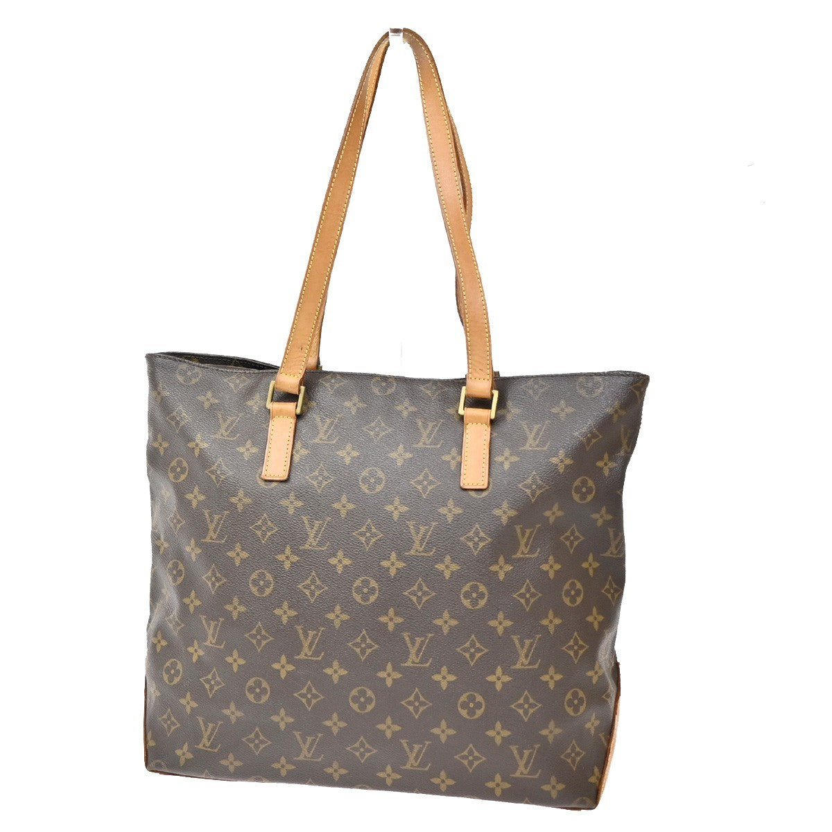 LOUIS VUITTON Cabas Mezzo Shoulder Bag Monogram Leather Brown M51151 70ZA089