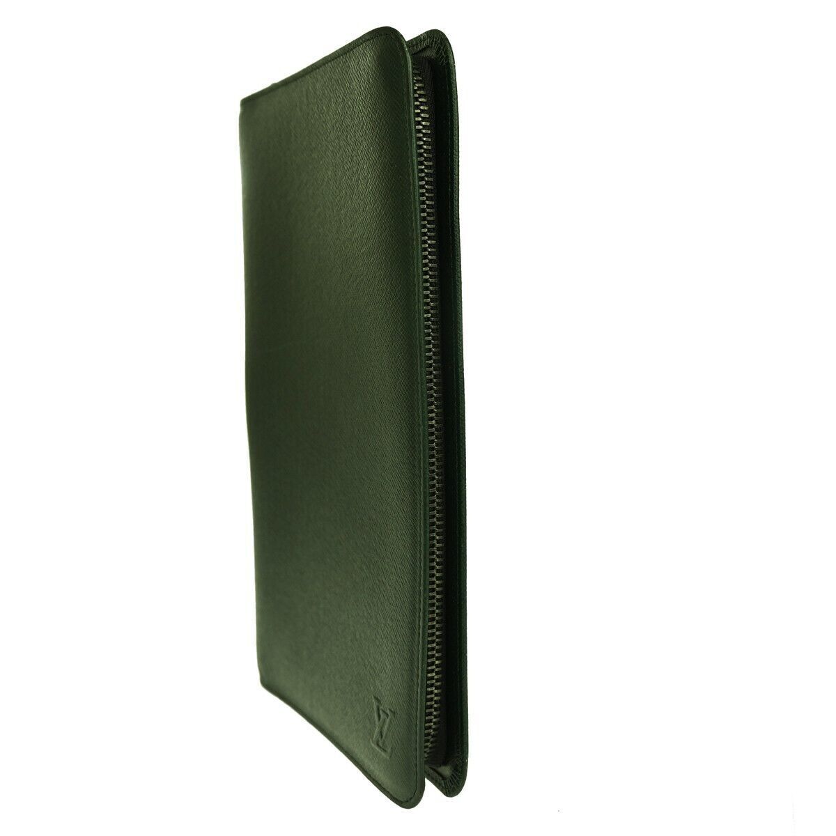LOUIS VUITTON Travel Case Long Bifold Wallet Taiga Leather Epicea Green 63GA195