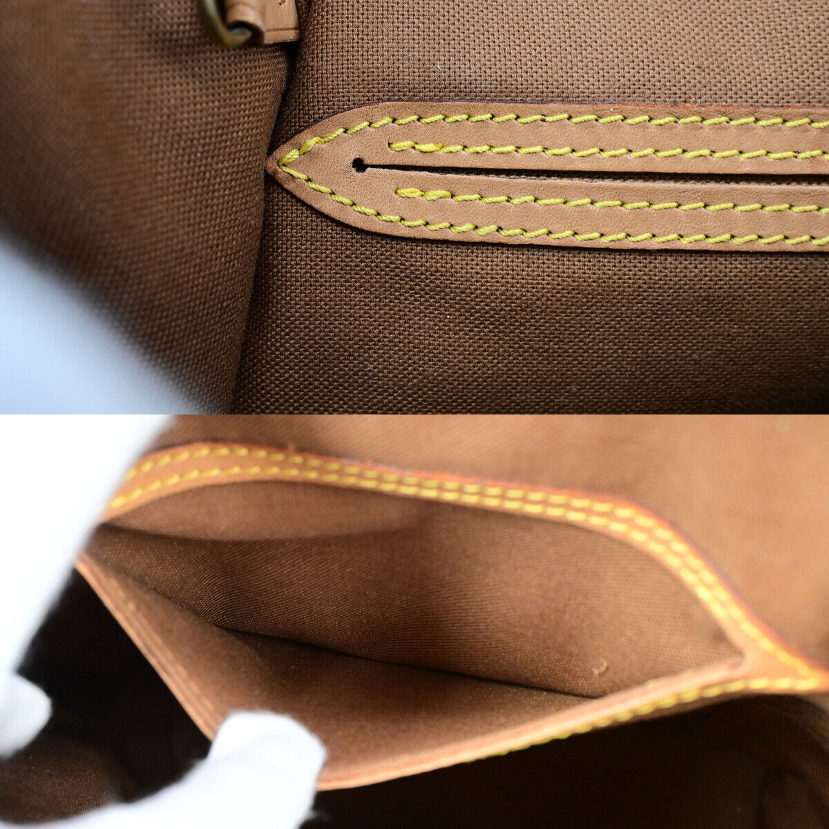 LOUIS VUITTON Montsouris MM Backpack Bag Monogram Leather Brown M51136 18YG771