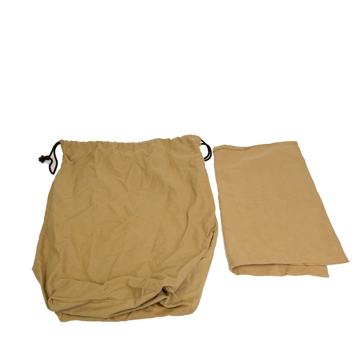 LOUIS VUITTON Logo 10 Set Dust Bag Drawstring Canvas Cotton Beige Brown 08FB355