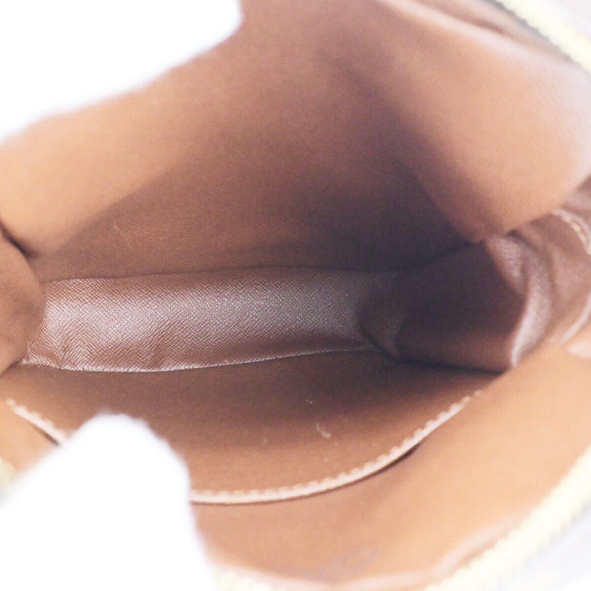 LOUIS VUITTON Danube Shoulder Bag Monogram Leather Brown France M45266 85RF202