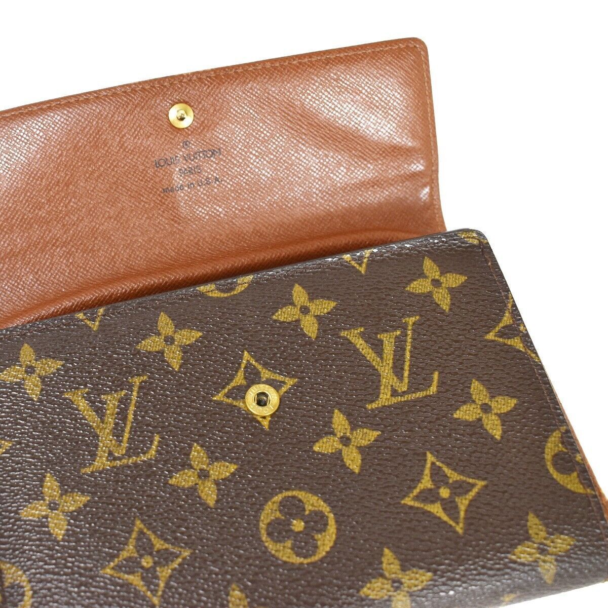 LOUIS VUITTON Porte Tresor Etui Papier Trifold Wallet Monogram BN M61202 02AD223