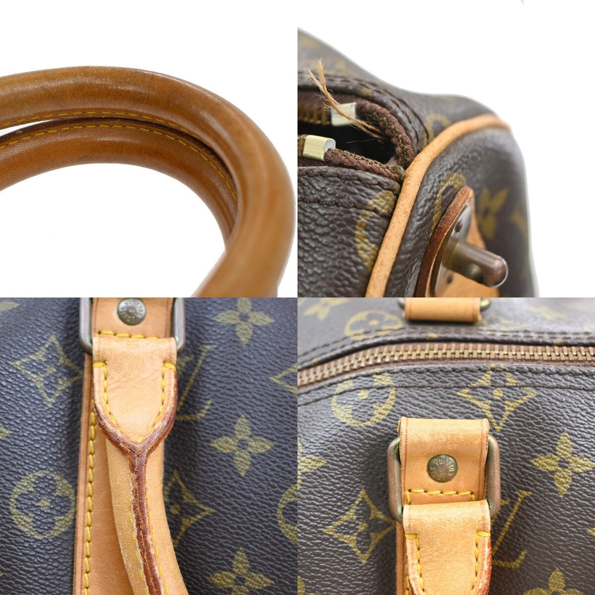 LOUIS VUITTON Keepall 45 Travel Hand Bag Monogram Leather Brown M41428 16FB544